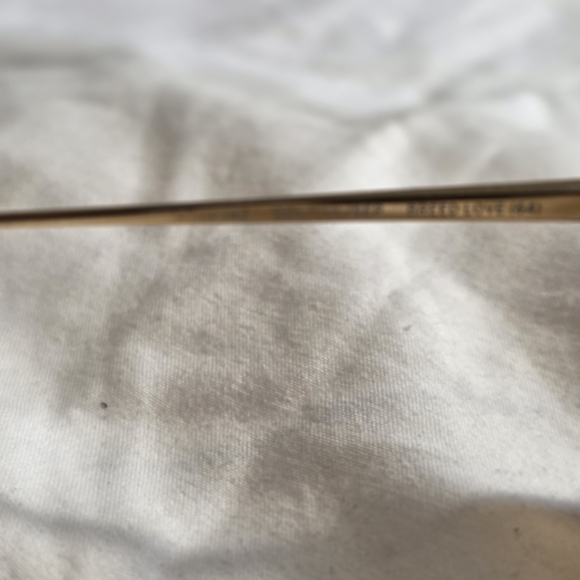 Barton Perreira Gold Tone Aviator Sunglasses with Brown Lenses - Picture 7 of 10